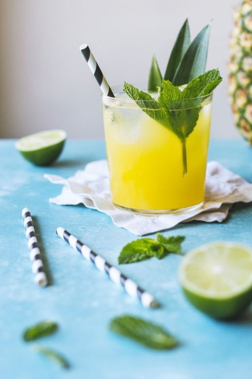 Tropical Pineapple Mint Cooler
