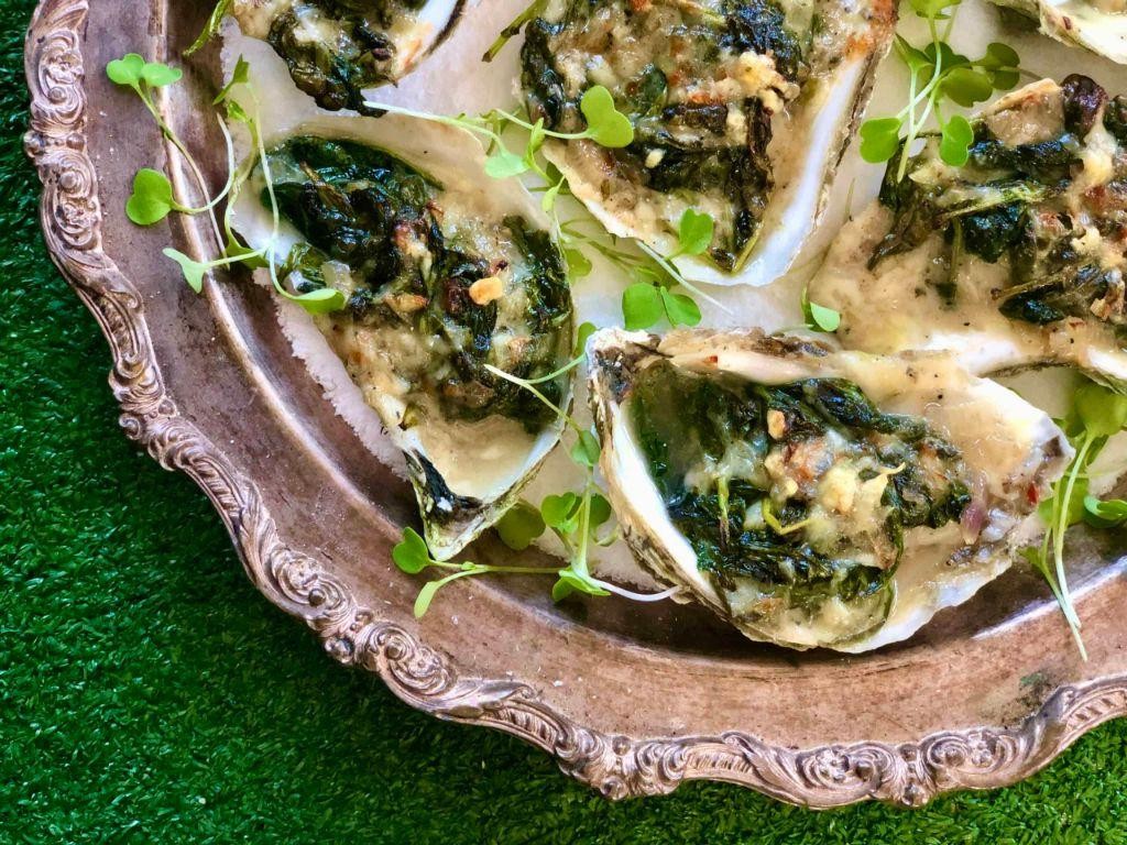 Truffle Oil Grilled Oysters