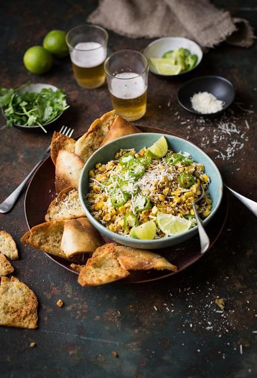 Truffle Oil and Herb Esquites