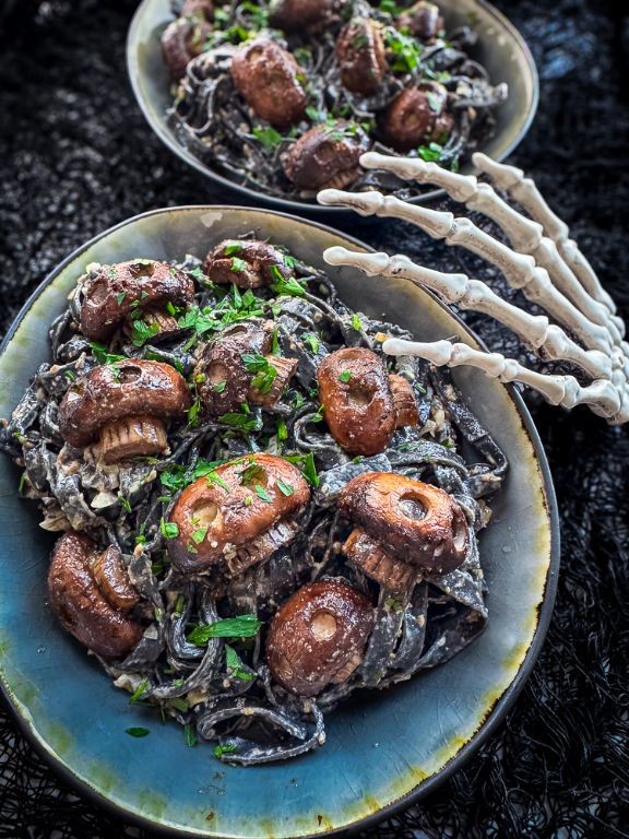 Truffle Squid Ink Pasta with Parmesan