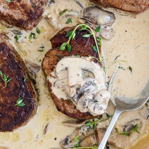 Truffle-Infused Steak Fondue with Mushroom Sauce