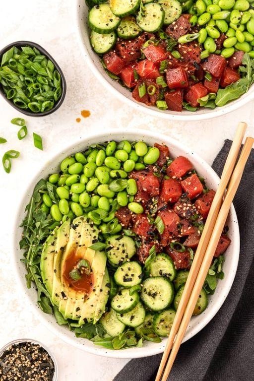 Tuna Poke Salad Bowl