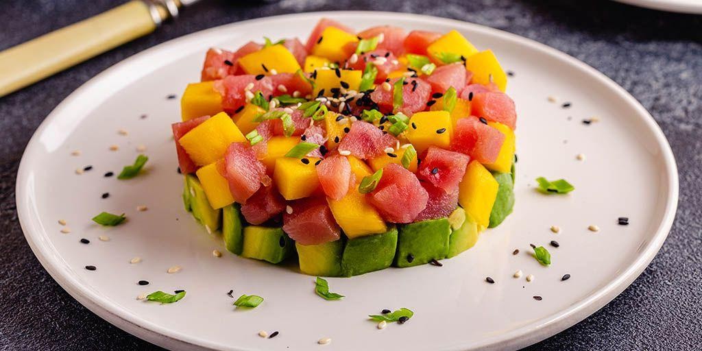 Tuna Tartare with Mango Salsa