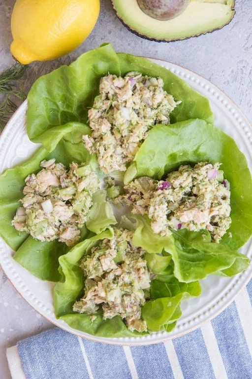 Tuna and Cucumber Lettuce Wraps