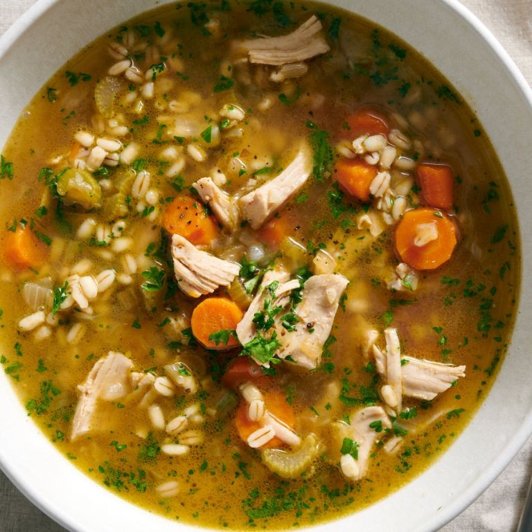 Turkey Barley Soup with Herbs