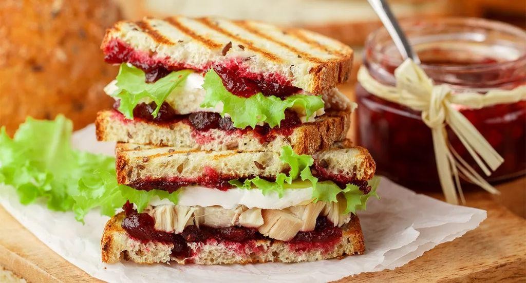 Turkey Cranberry Club Sandwich