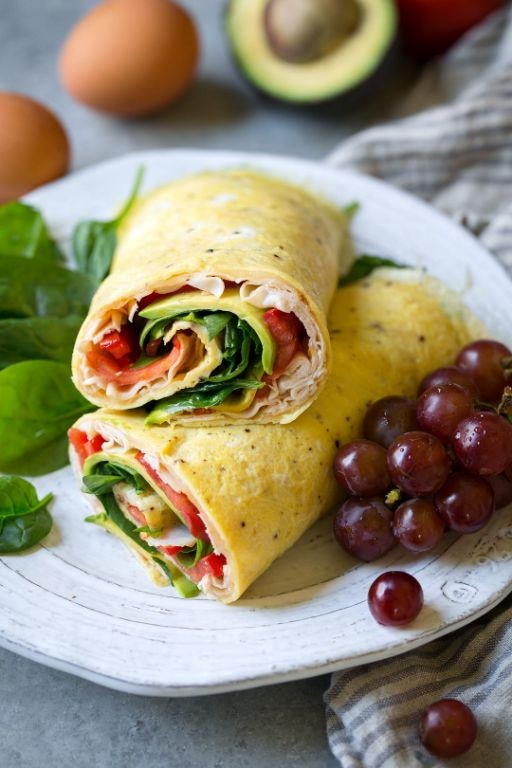 Turkey and Avocado Crescent Roll Breakfast Wrap