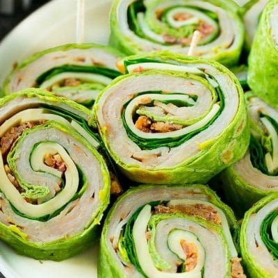 Turkey and Avocado Pinwheel Sandwiches