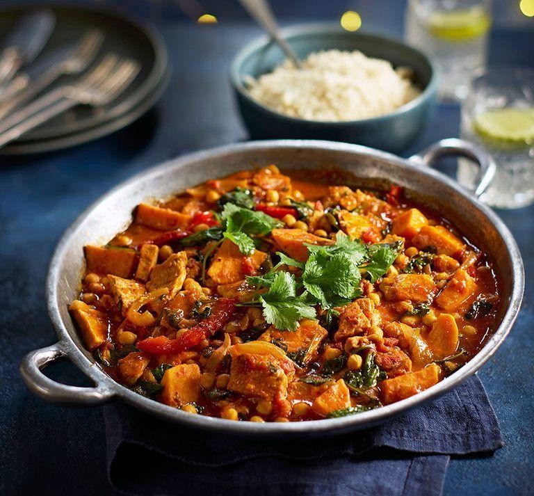 Turkey and Chickpea Curry in the Slow Cooker