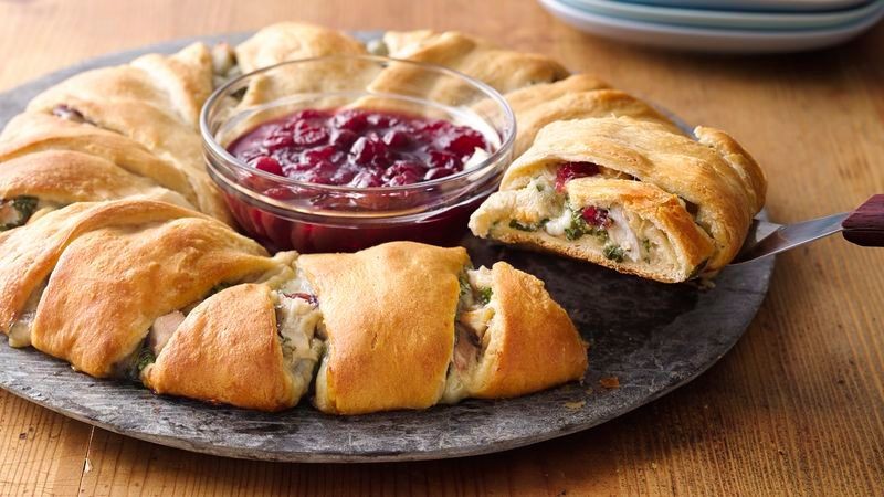 Turkey and Cranberry Crescent Ring