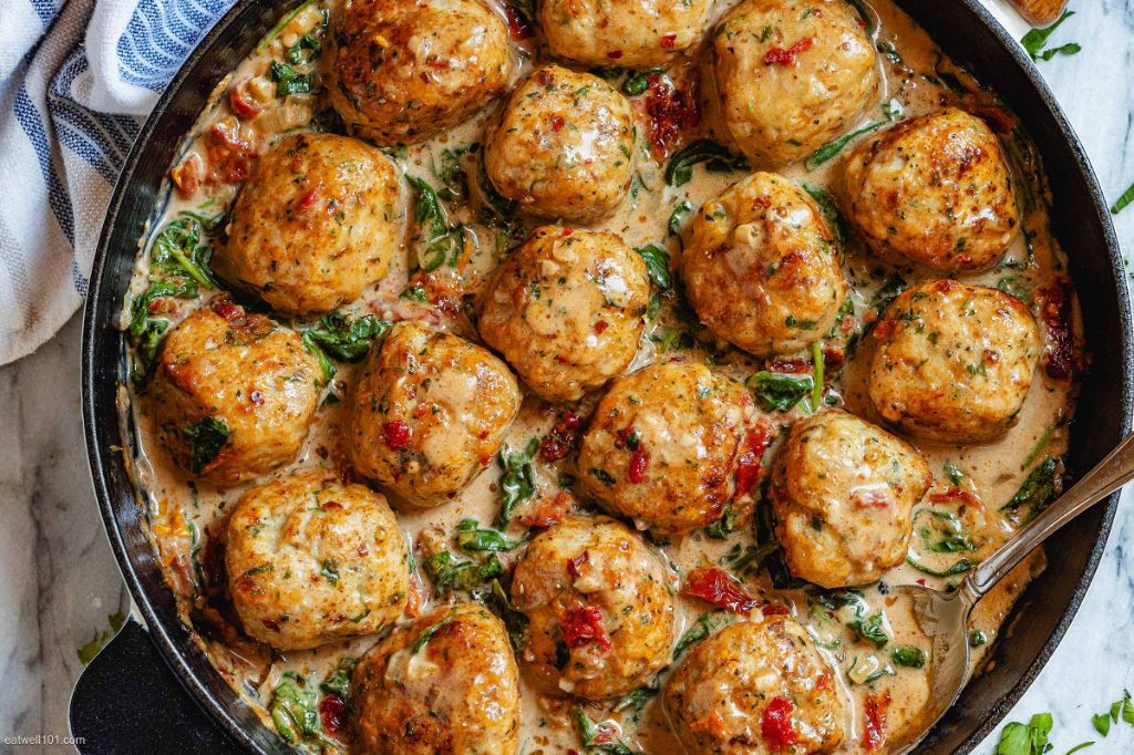 Turkey and Spinach Meatballs