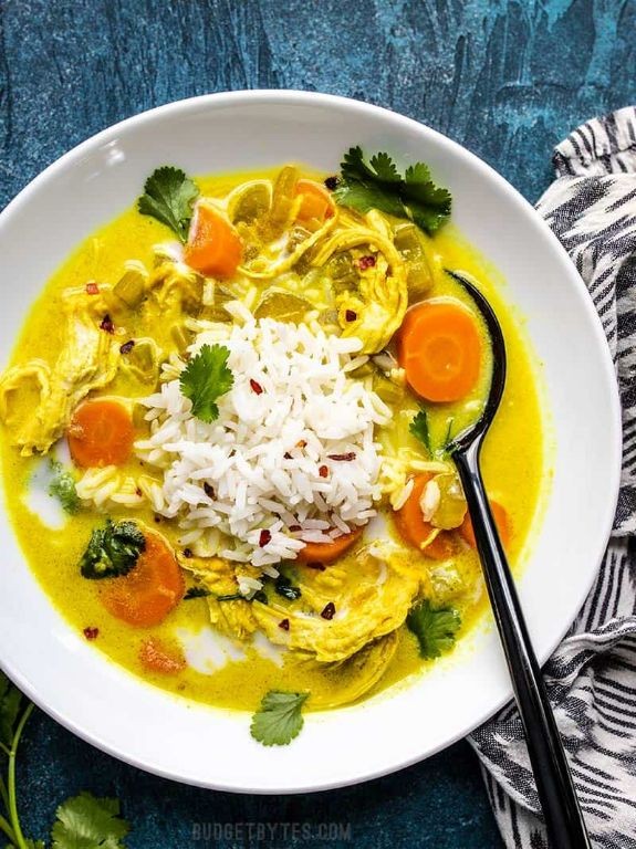 Turmeric Coconut Chicken Soup