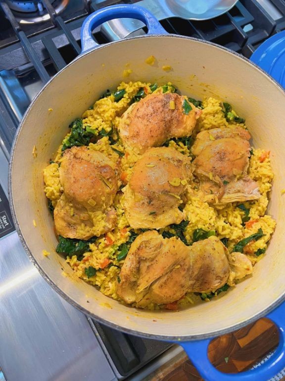 Turmeric Coconut Chicken with Jasmine Rice