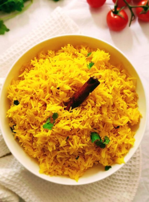 Turmeric and Cumin Steamed Rice
