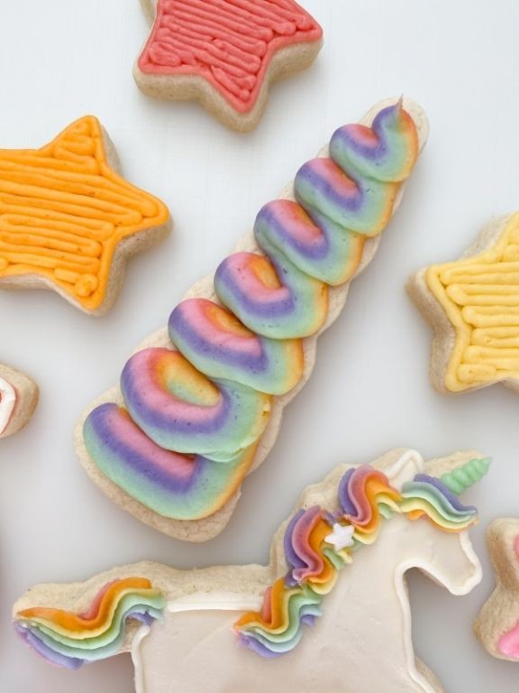 Unicorn Horn Sugar Cookies