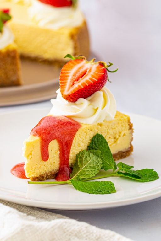 Vanilla-Infused Strawberry Topping for Cheesecake