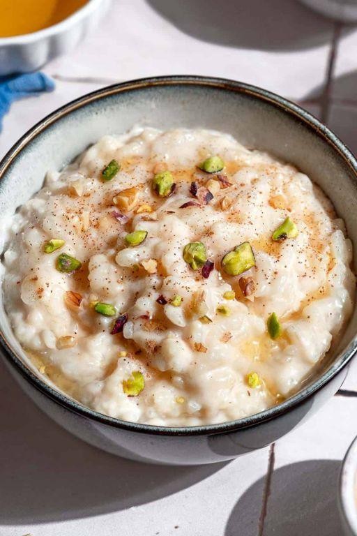 Vanilla-infused rice milk