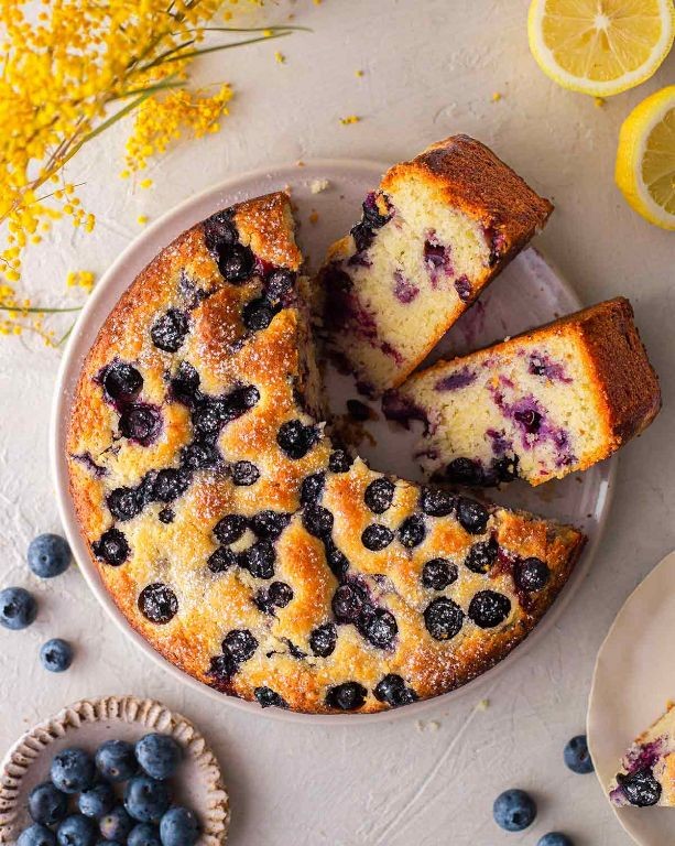 Vegan Blueberry Lemon Cake