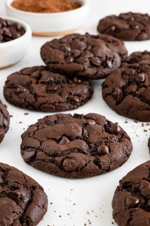 Vegan Double Chocolate Cookies