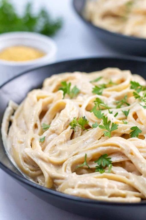 Vegan Elbow Noodle Alfredo