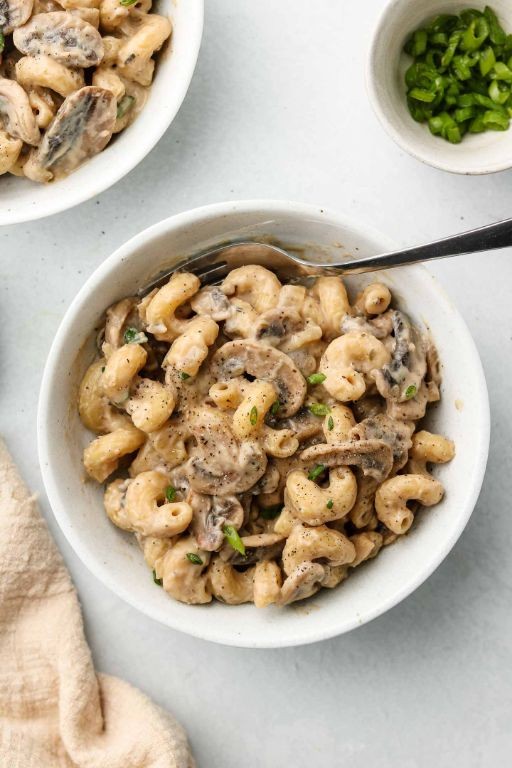 Vegan Lenten Mushroom Stroganoff