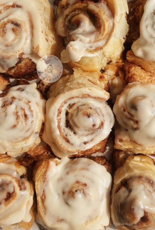Vegan Puff Pastry Cinnamon Rolls