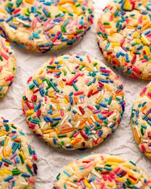 Vegan Rainbow Sugar Cookies