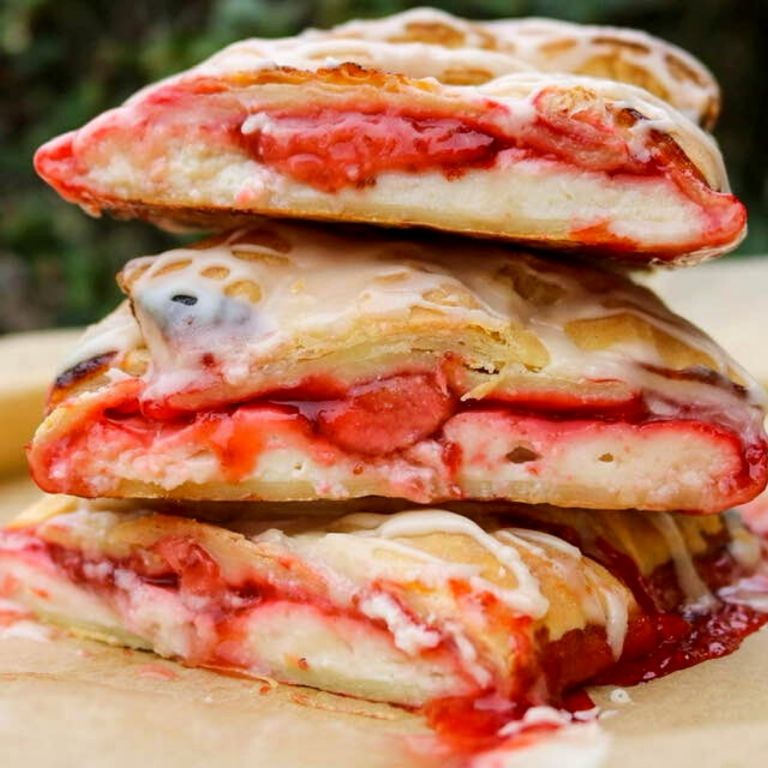 Vegan Strawberry Cream Cheese Danishes