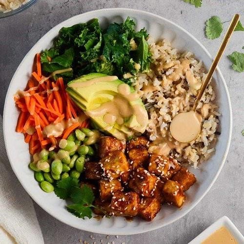 Vegan Tofu Buddha Bowl