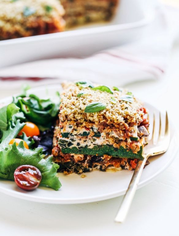 Vegan Zucchini Lasagna with Cashew Cheese