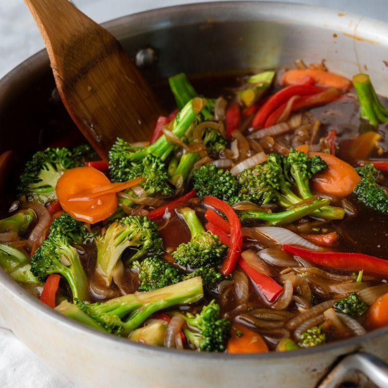 Vegetable Stir-Fry with Homemade Teriyaki Sauce