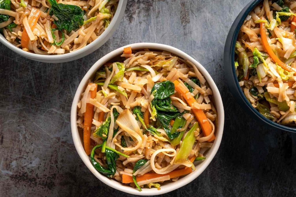 Vegetable Stir-Fry with Rice Noodles