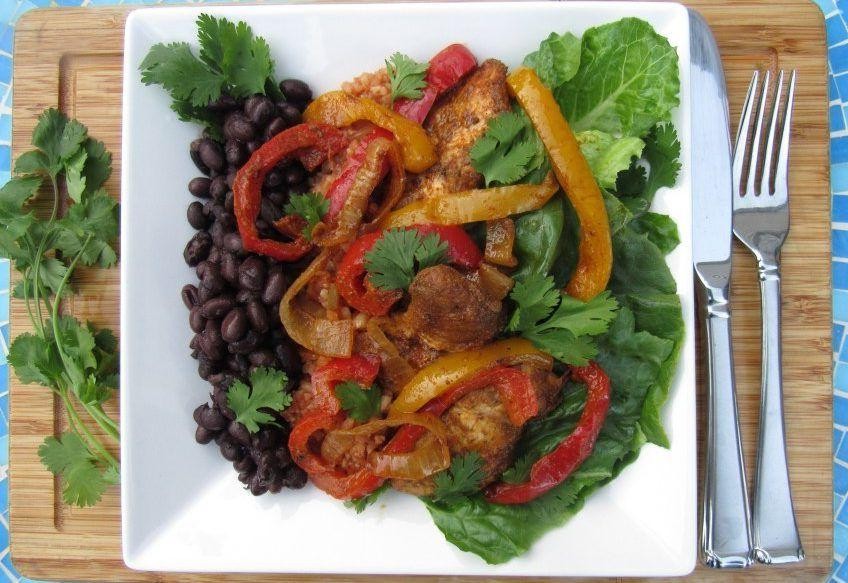 Vegetable-Packed Chicken Fajitas
