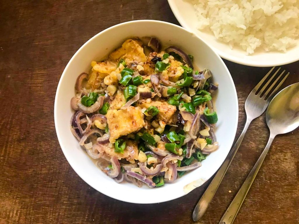 Vegetarian Bicol Express with Tofu