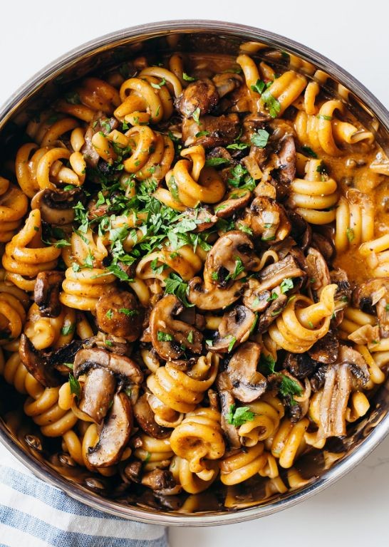 Vegetarian Mushroom One Pot Pasta