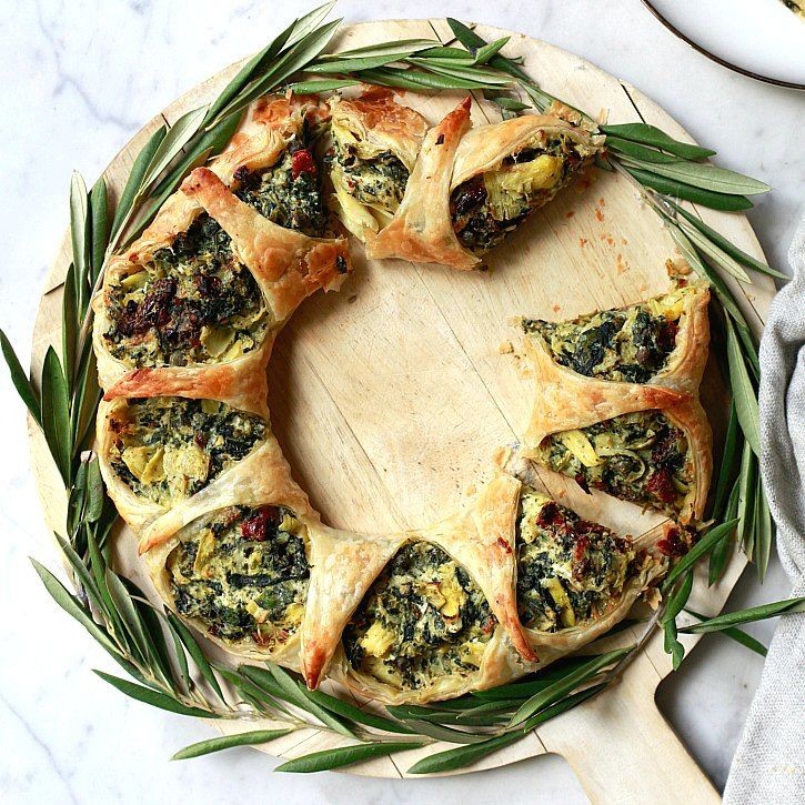 Vegetarian Puff Pastry Wreath