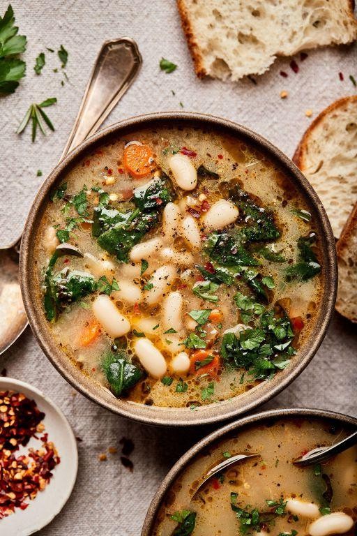 Vegetarian Tuscan White Bean Stew