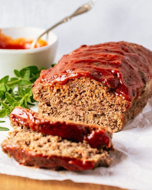 Venison Meat Loaf with Red Wine Reduction