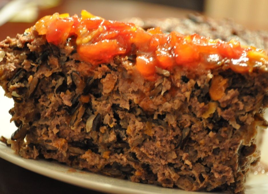 Venison and Wild Rice Meat Loaf