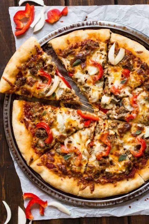 Vienna Sausage Pizza with Spicy Sauce