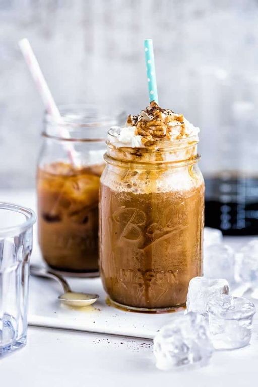 Vietnamese Iced Coffee with Caramel Drizzle