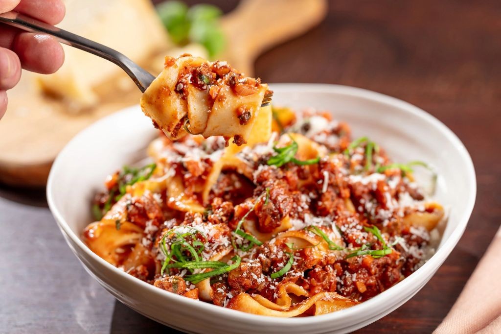 Wagyu Beef Bolognese over Pappardelle