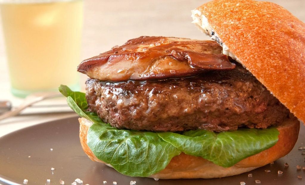 Wagyu Beef Burger with Foie Gras and Black Truffle