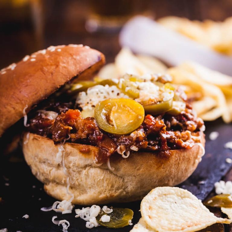 Wagyu Beef Sloppy Joes with Pickled Jalapeños