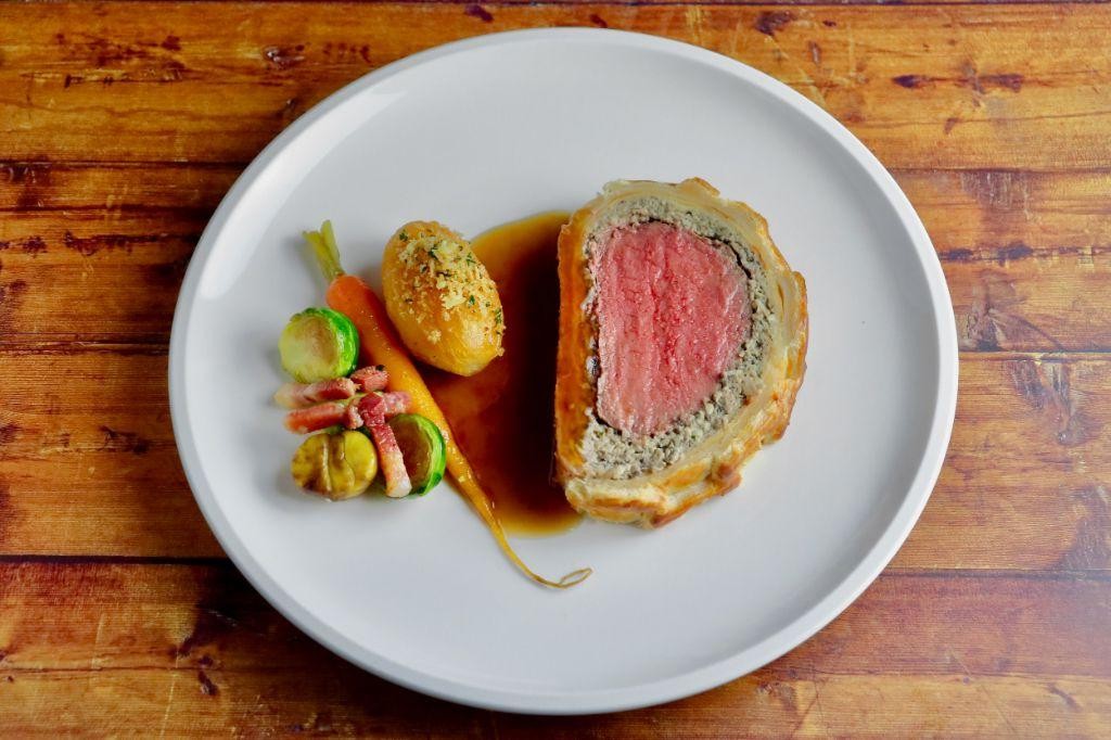 Wagyu Beef Wellington with Mushroom Duxelles
