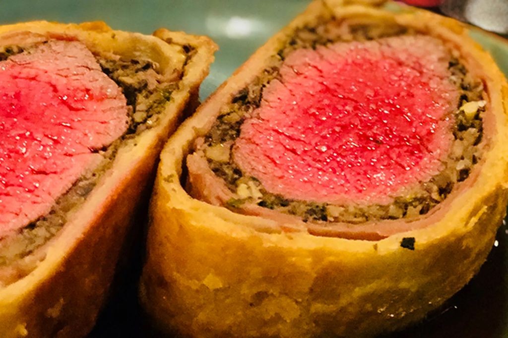 Wagyu Beef Wellington with Mushroom Duxelles