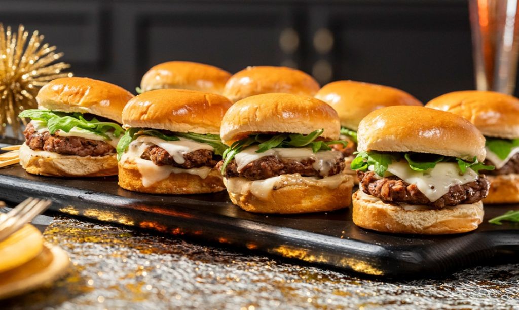 Wagyu Beef and Mushroom Sliders