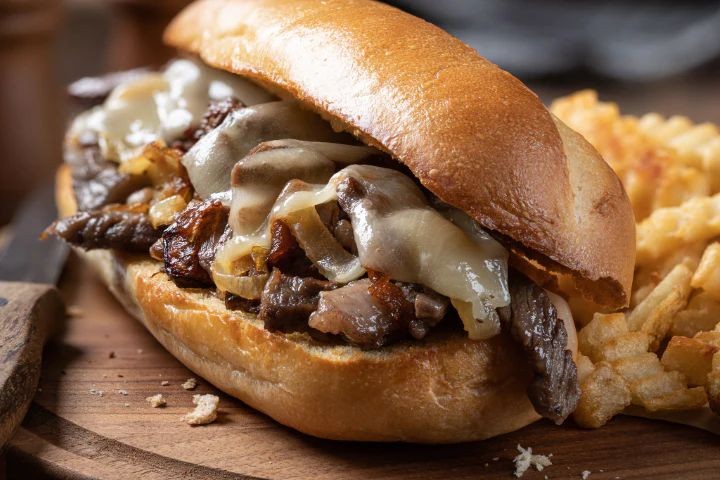 Wagyu Philly Cheesesteak with Caramelized Onions