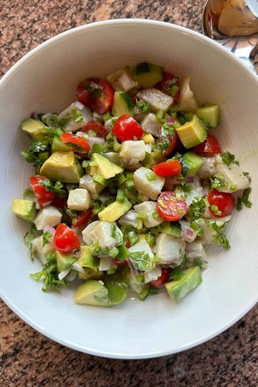 Wahoo Ceviche with Avocado and Lime