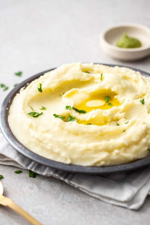 Wasabi Cream Cheese Mashed Potatoes
